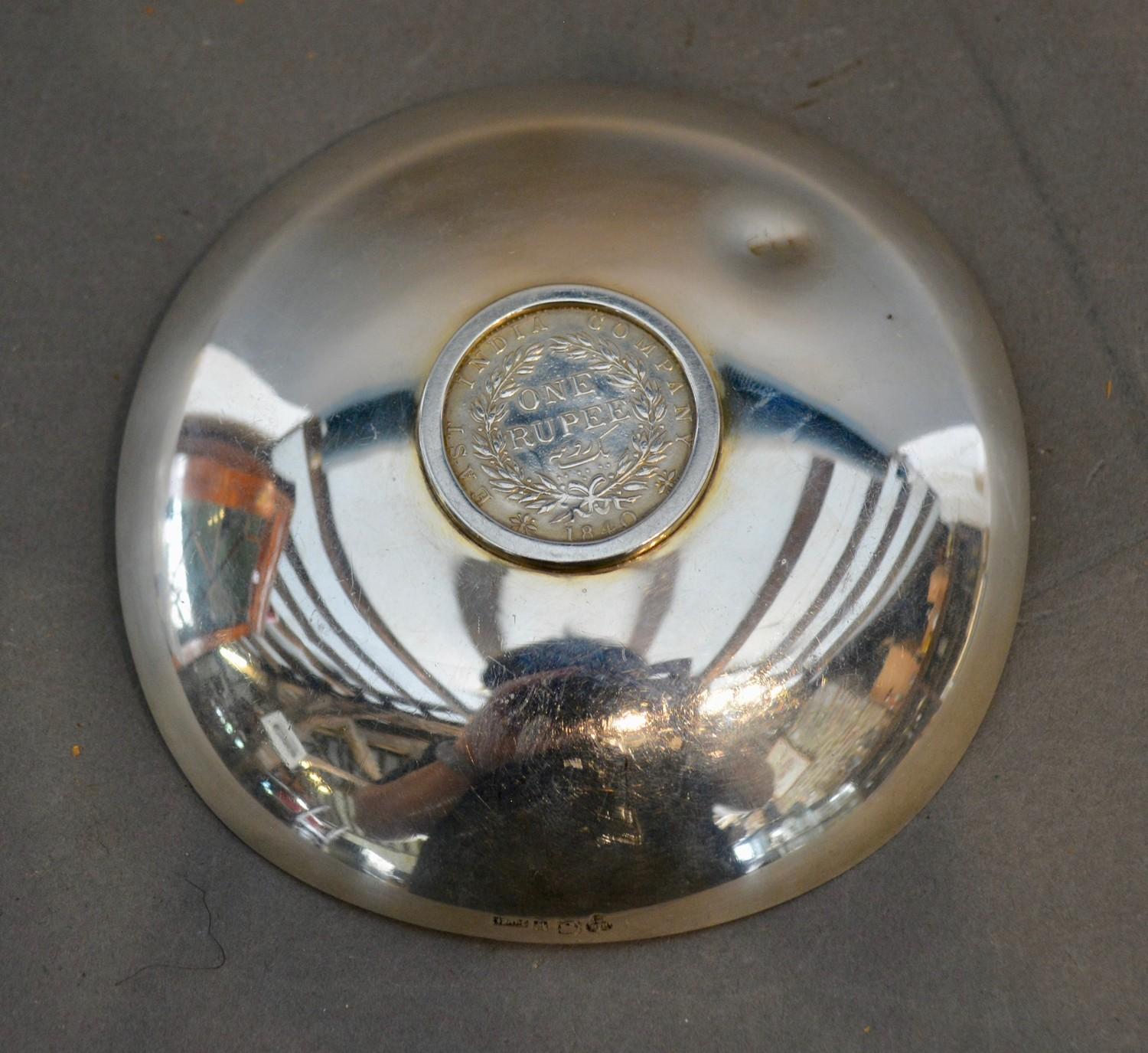 An Indian Silver Commemorative Dish inscribed Calcutta Polo Club, Carmichael Cup, 1958, Winners - Bild 2 aus 2