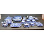 A Collection of Copeland Spode Italian Pattern Ceramics to include two teapots, a covered tureen,
