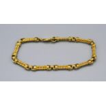 A 9ct. Gold Baton Linked Bracelet, 12.4 gms