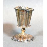 A Queen Anne Silver Miniature Goblet, London 1708, 3.5 cms tall