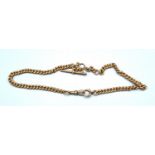 A 9ct. Gold Curb Link Watch Chain with Albert Clasp 18.4 gms