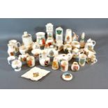 A WH Goss Crested China Jug together with a collection of other crested china to include Shelley,