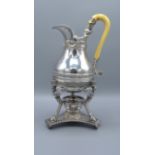 A George III Silver Coffee Pot on Stand by Benjamin Smith II and James Smith III of neo-classical