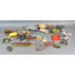 A Collection of Britains Lead Farm Animals, Buildings, Vehicles and Accessories together with