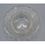 A Lalique Glass Dish Irene Pattern 9cm diameter