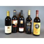 One Bottle Riviera Rich Red Wine together with four further bottles of red wine