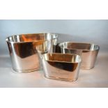 A Graduated Set of Three Champagne Coolers all inscribed Bollinger