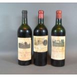 One Bottle Chateau Calon-Segur dated 1952 together with another 1962 and another similar 1959