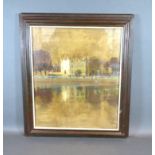 Edward William Trick 'Riverbank Summer Afternoon' oil, signed, 40 x 34 cms
