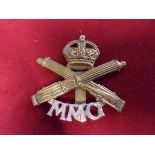 Motor Machine Gun Corps WWI Cap Badge (Bi-metal, slider)