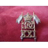 21st (Empress of India's) Lancers Victorian 1899-1901 (Bi-metal) Cavalry Field-Service Cap Badge,