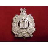 King's Own Scottish Borderers WWI Pagi Cap Badge (White-metal), slider. K&K: 629