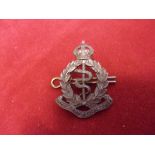 Royal Army Medical Corps WWI/II Officers Cap Badge (Bronze, lugs)