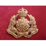 Derbyshire (Imperial Yeomanry) Cap Badge (Brass), two lugs. K&K: 1334