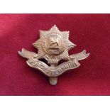 Worcestershire Regiment WWI Cap Badge, First Pattern (Brass, slider)