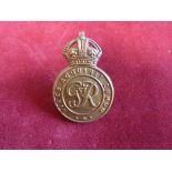 Royal Military College Officer-Cadets' Geo VI Cap Badge (Gilding-metal), two lugs. K&K: 2169