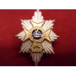 The Worcestershire and Sherwood Foresters Regiment Officers Cap Badge (Silver, gilt and enamel), two