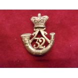 32nd (Cornwall Light Infantry) Regiment of Foot Glengarry and pre-Territorial era 1874-1881 Badge,