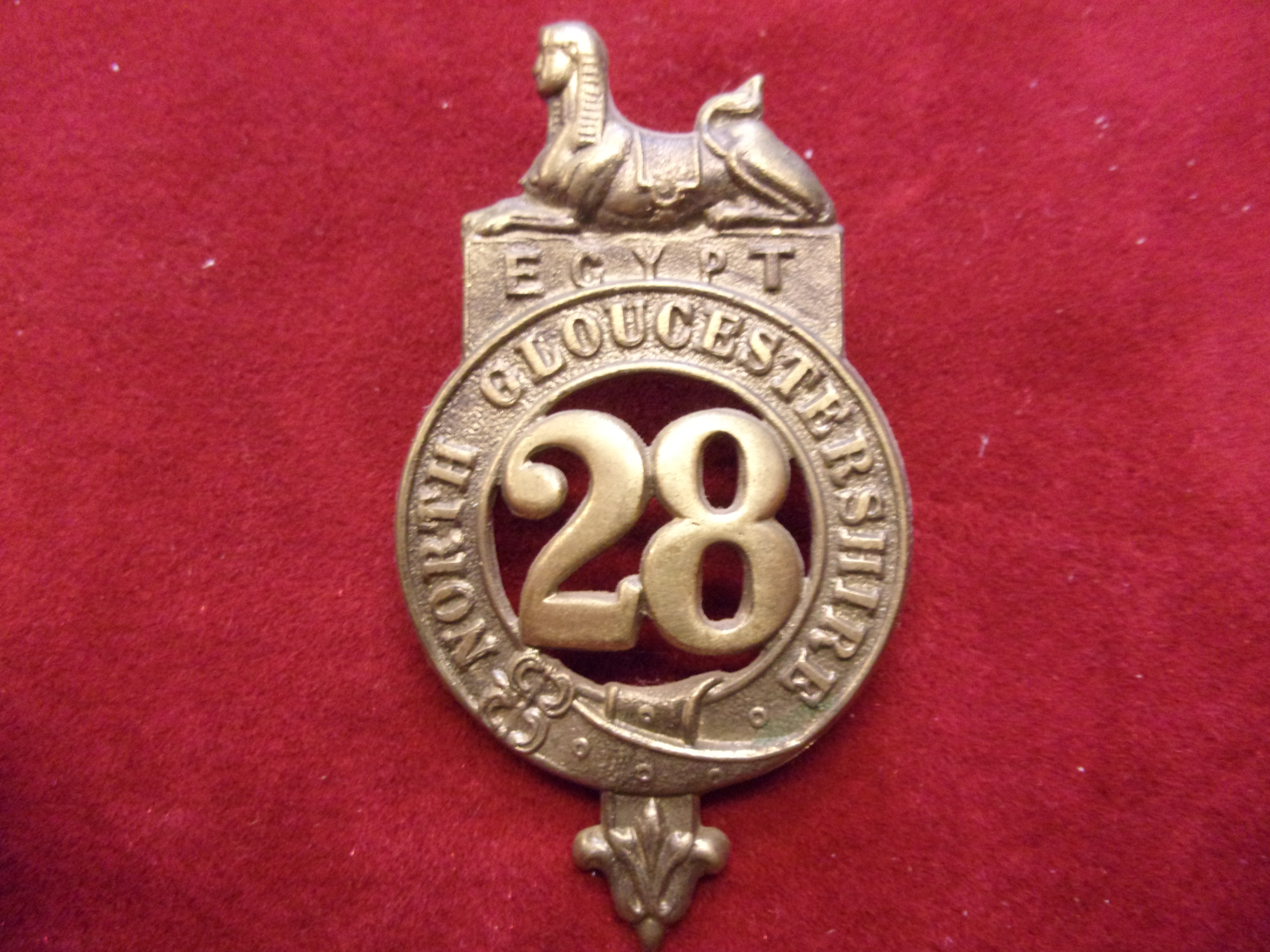 28th (North Gloucestershire) Regiment of Foot Glengarry and pre-Territorial era 1874-1881 Badge, K&