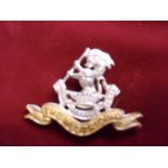 The West Riding Regiment Officers Cap Badge (Silver-plate and gilt), two lugs. K&K: 642