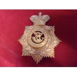 Somersetshire Regiment Victorian Helmet Plate, centre used 1881 to 1914 centre badge with QVC