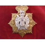 King's Own Scottish Borderers Regiment Victorian Helmet Plate, centre used 1884-1887 centre badge