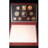 Great Britain 1999-Deluxe Proof Set (9)-cased/boxed