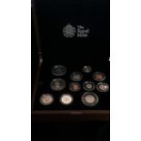 Great Britain 2012-Premium proof set- includes Pair White Gloves, (10) coins Royal Mint case with