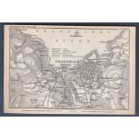 Trondhjems fjord - A map of the Trondhjem area in Norway dated around 1899 Produced by Wagner and