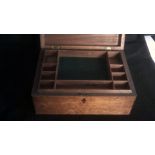 Vintage Wooden Jewellery Box-with tray in excellent condition