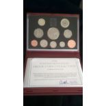 Great Britain 1997-Proof Deluxe Golden Wedding Set-(10) coins, boxed, Royal Mint case with