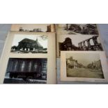 Photographs-Victorian range on old album pages includes 6" x 4" collection - Sydney Harbour, Farne