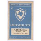 Leicester City v Chelsea 1954 August 21st iv. 1 horizontal crease