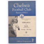 Chelsea v KB Copenhagen 1951 May 15th Festival of Britain Match