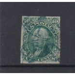 USA 1861-10 cents definitive SG646 used, Scott 62B, Cat £75