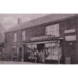 Postcard-Norfolk-Ludham Stores Full Shop Front Grocer a Thrower Draper-Daily Press black board,