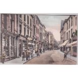 Postcard-Banstapile-High Street early crow view, activity, used 1905