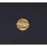 1762 - George III Gold Quarter Guinea, Vf, Bends. Spink: 3741