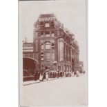 Postcard-London-Barratt & Co-Fine RP of the Huge Store, plenty of activity in the street, used 1905