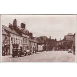 Postcard-Yorkshire-Beverley-North Bar Without-RP, auto's etc 1950's used