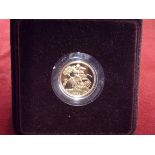 1981 - Gold Elizabeth II Sovereign, Proof. Spink: SC1, Boxed.