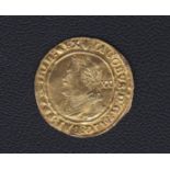 1603-25 James I Gold Laurel, First Bust, VF, Light bends. Spink: 2637