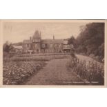 Postcard-Norfolk-Cromer-Fletcher convalescent home, full view. Sepia