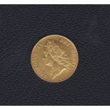 1739 - George II Gold Guinea, GVF/EF. Spink: 3676