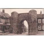 Postcard-Norfolk-Castle Acre The Castle Gateway Central Stores etc, pub Tyndall, Ely