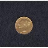 1862 - Gold Victoria Sovereign , GVF/NEF. Spink: 3852D