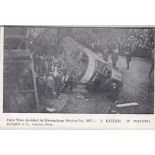 Postcard-Disasters 1907 Birmingham Fatal Tram Accident, pub Edwards