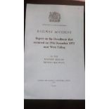 Railway - Railway Accident Report on the Derailment that occurred on 19th Dec 1973 near West Ealing,