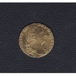 1774 - George III Gold Guinea, GVF. Ex mount.