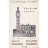 Postcard-Advertising (London)-Big Ben The Great Westminster Clock Advert Postcard- by E Dent + Co